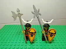 LEGO Castle Knights Kingdom Cedric the Bull Minifigure Lot of 2