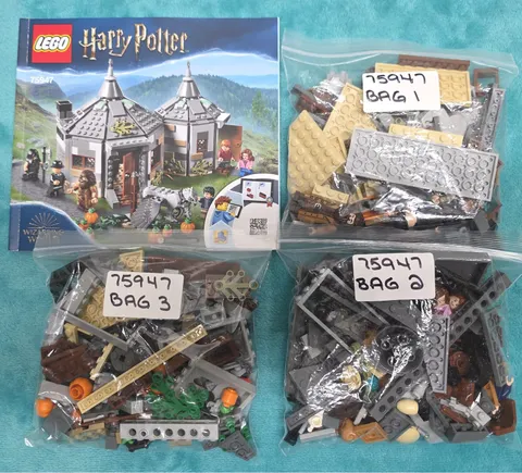 Lego Harry Potter 75947 Hagrid's Hut Buckbeak's Rescue COMPLETE w/manual   (T46