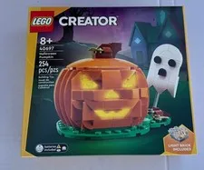New LEGO Creator Halloween Pumpkin with Light Up Brick, #40697, 254 pieces
