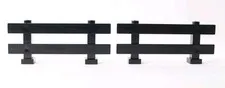 LEGO Black Fence 1 x 8 x 2 2/3 Western Castle 6765 8876 4176 #6079