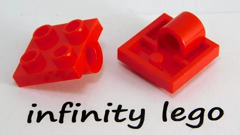10 LEGO Red Plates 2 x 2 with 1 Hole (10247) - (10 Pieces)