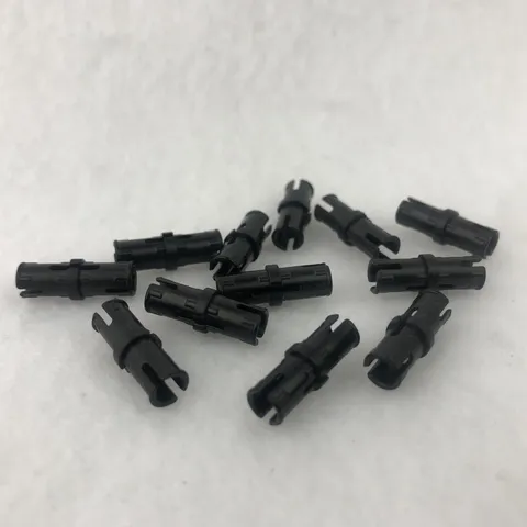 LEGO 2780 Black Technic, Pin with Short Friction Ridges (x12)