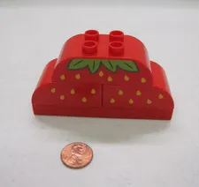Lego Duplo 3 Strawberry Strawberries Seeds Specialty Printed Block Set 4 Blocks