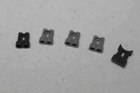 (5) LEGO Binoculars - Parts 30162 and 30304; Light and Dark Bluish Gray