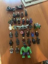 Large Marvel Lego Mini Fig Lot 30 Figs