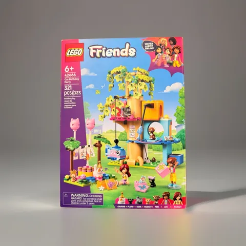 LEGO Friends Cat Birthday Party & Tree House Set 42666 321pcs New Sealed Toy