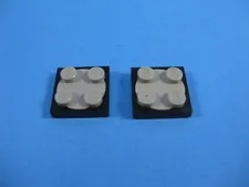 VTG  LEGO Black Turntable 2 x 2 Plate Old Gray Top 4020 6750 1966 6953 #3680c01