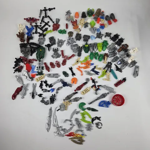 LEGO BIONICLE Parts Lot of 130+ Pieces Masks Heads Hands Mixed Replacement Parts