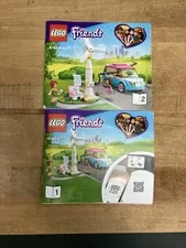 LEGO Friends 41443 Olivia's Electric Car Books 1&2 Instruction Manuals Only!2021