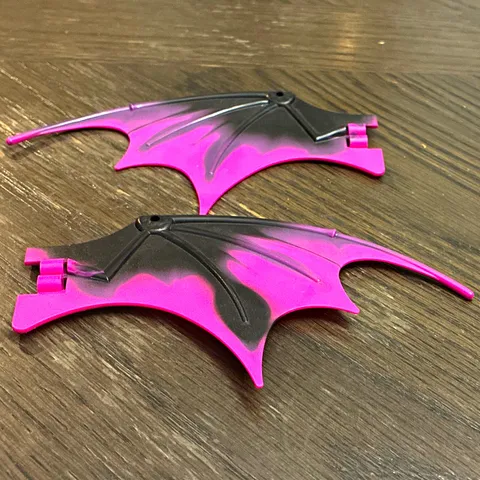 LEGO Pink & Black Wing Pieces Lot of 2