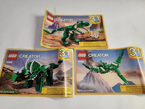 LEGO 31058 Creator Dinosaur Instruction Manual ONLY Triceratop Pterodactyl T-Rex
