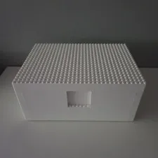 LEGO IKEA BYGGLEK White Storage Box & Lid Foundation 10 x 7 x 4.5”