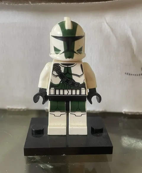 LEGO Star Wars Clone Trooper Minifigure Lot of 3 White/Green Plastic Age 5-8