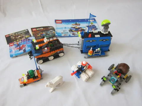 LEGO 6520 6814 4920 Arctic Mobile Outpost Ice Tunnelator Raider manuals complete