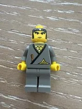 LEGO Minifigure Gray Gold Outfit Yellow Hands Plastic 1 Piece