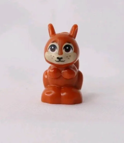  Lego Reddish Brown Squirrel Black Eyes Forest Backyard Animal Pet