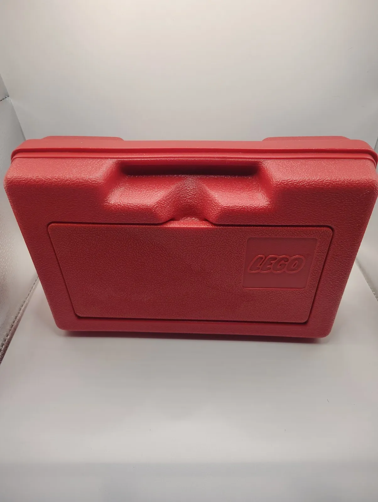 Lego Vintage 1980's Plastic Red Storage Box 11"x7.5"x3.5"