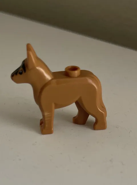 LEGO - German Shepherd Dog w/ Black Eyes - Puppy Pet Animal Minifigure City Town