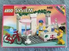 Brand New Sealed 1994 Lego System 6402 Town Paradisa Sidewalk Cafe Euro version