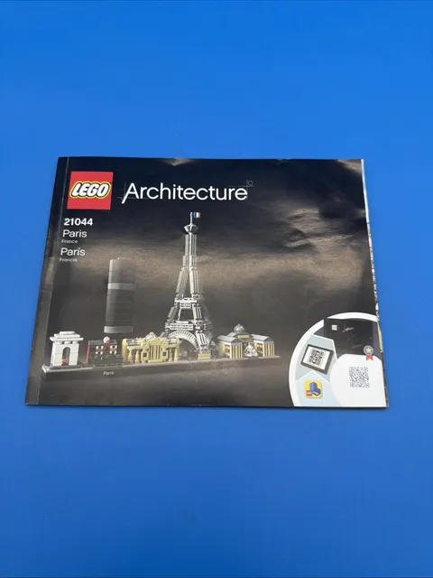 LEGO Architecture 21044 Paris France Instruction Manual ONLY 