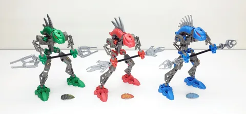 LEGO Bionicle Rahkshi - 8589 Lerahk 8590 Guurahk 8592 Turahk - Complete w Kraata