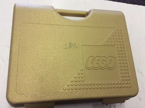1997 Gold Lego Carrying Case Storage Travel Tote! See Pics!