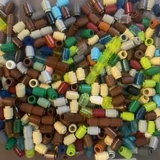 LEGO BULK LOT MIXED COLORS 1X1 ROUND BRICKS #3062 - ask Picture