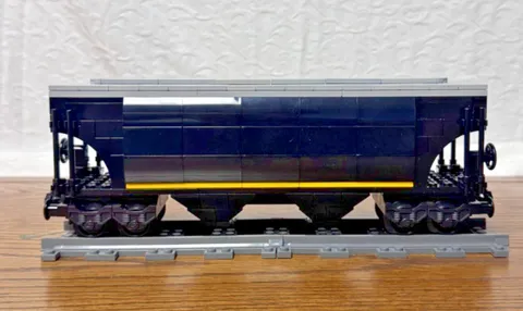 Custom Brick Train Covered Hopper
