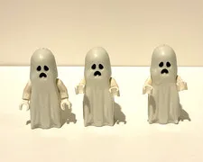 LEGO Monster Fighters Glow in the Dark Ghost Minifigures Lot of 3 gen043 RARE