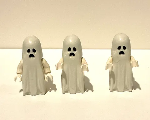 LEGO Monster Fighters Glow in the Dark Ghost Minifigures Lot of 3 gen043 RARE