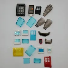LEGO Doors Windows Windshield Lot 24pc Canopy Car House MOC Parts Pack CLEAN