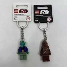 Lego Star Wars Chewbacca And  Onaconda Farr Minifigure Keychain NEW