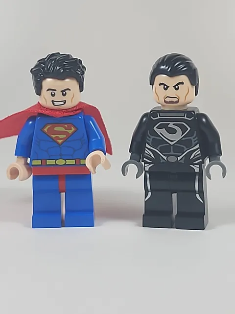 2-Pack LEGO Super Heroes Superman and General Zod Minifigures Complete Genuine