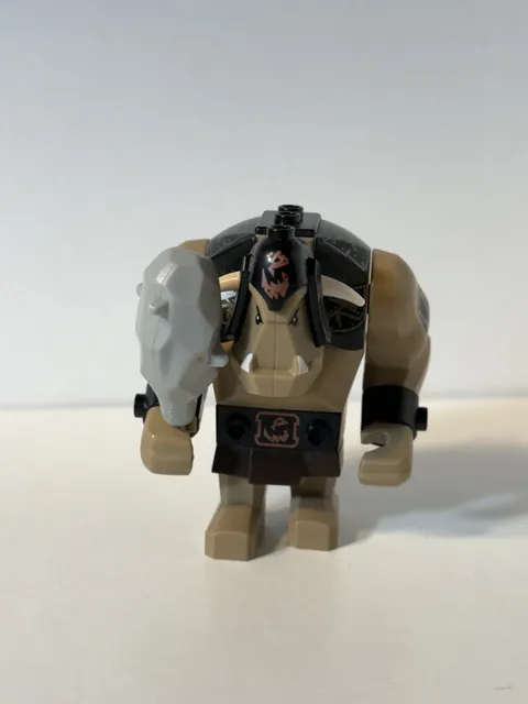 LEGO Troll Dark Tan with Black Armor Minifigure (cas423) Castle Fantasy Era 7097