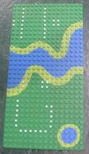 LEGO 16x32 Printed River Baseplate 3857pb02 Forestmen’s Crossing 6071 Retired