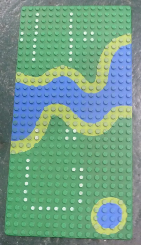 LEGO 16x32 Printed River Baseplate 3857pb02 Forestmen’s Crossing 6071 Retired