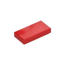 LEGO 30x  Red Tile 1 x 2 inv.647
