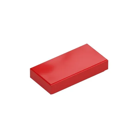 LEGO 30x  Red Tile 1 x 2 inv.647