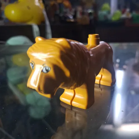 lego duplo mini figure tiger lion puma pick mom baby