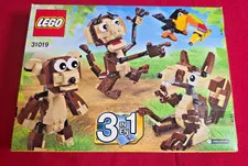 ▰RETIRED LEGO Creator Forest Animals 31019, Monkey, Toucan, Squirrel, Teddy Bear