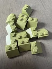 LEGO 3039 Olive Green 45 2 x 2 - 13 Pieces