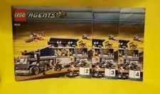 LEGO Agents 8635 Mobile Command Center Instruction Guide BOOK 2 3 4 MANUAL ONLY