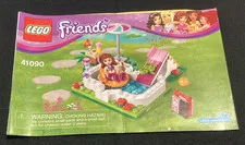 Lego Friends Instruction Manual Set 41090 Olivia Garden Pool 2015 Retired Swim