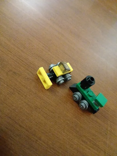 Lot Of 2 Mini Lego Vehicles 1"  As Shown