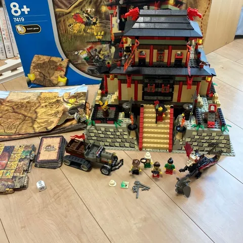 LEGO Orient Expedition Adventurers Dragon Fortress 7419 Used Comp W/Manual & Box