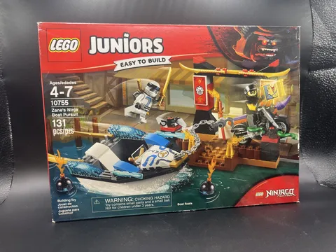 LEGO Juniors: Zane's Ninja Boat Pursuit (10755) New Sealed Retired Set