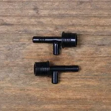 LEGO Black Minifigure Space Gun Torch Flame Weapon Part No 3959 Qty 2