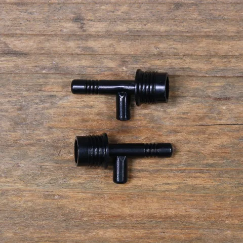 LEGO Black Minifigure Space Gun Torch Flame Weapon Part No 3959 Qty 2