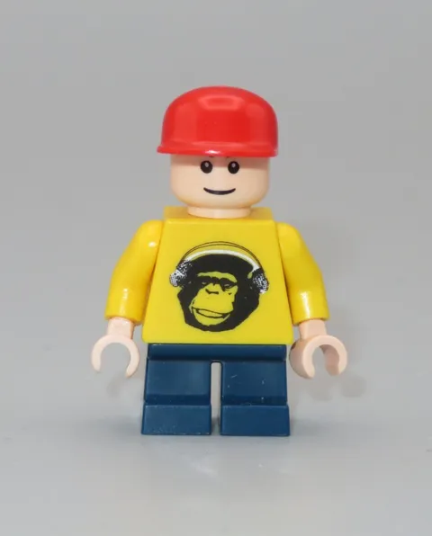 LEGO Speed Racer Spritle minifigure 8161 Grand Prix Race Chimpanzee shirt
