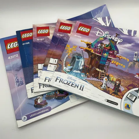 LEGO Disney Frozen Instruction Manuals Lot 41168 41167 41164 43172 Elsa Castle